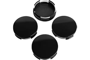 KitsPro 2.5Inch 63MM Wheel Center Caps for Toyota Corolla Camry Highlander RAV4 Rim Hub Caps, Pack of 4 (Gloss Black, Outer 63MM, Inner 61MM)