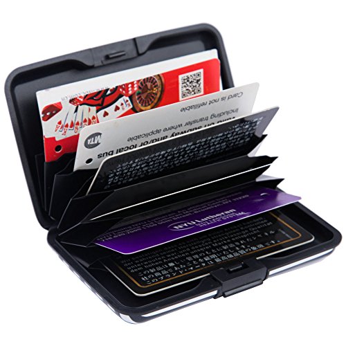 Elfish Mini RFID Aluminum Wallet Credit Cards Holder Metal ID Case for Men Women (Color 37)
