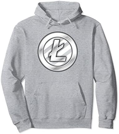 Unisex Litecoin Hoodie Medium Heather Grey