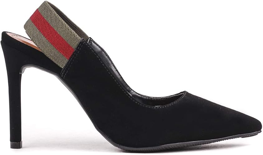 scarpin preto aveludado