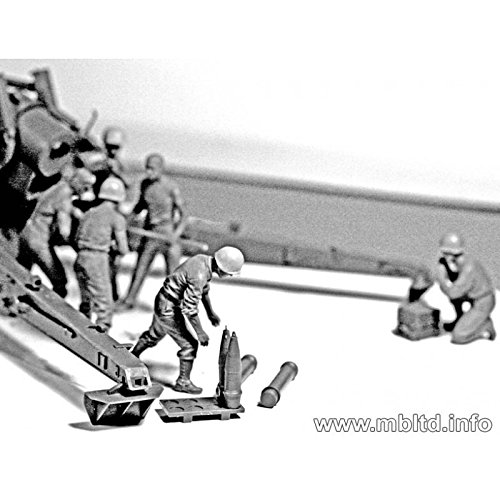 Master Box WWII US Artillery Crew (6) Figure Model Building Kits (1:35 Scale)