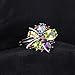 JewelryPalace Flower Multicolor 3.1ct Natural Amethyst Garnet Peridot Citrine Blue Topaz Cocktail Ring 925 Sterling Silver Size 8