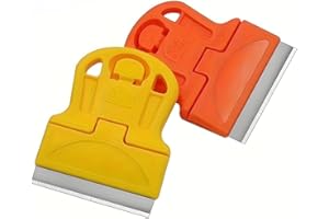Scraper, 2 multifunctional adhesive removal tools for effectively removing stickers, old glue, paint, and window film, suitab