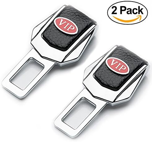 Universal Vehicle Mounted Racing Sports Car Safety Seat Belt Buckle Clip by TAKAVU, Car Interior Accessories - 2 Pack (Black)