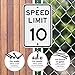 Speed Limit 10 MPH Sign, 12x18 Inches, 3M EGP Reflective .063 Aluminum, Fade Resistant, Made in USA