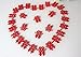 Yuren 30Pcs Chinese Traditional Wedding Flannel Paper-Cut，Wedding Decoration, New House Layout Wedding Decoration