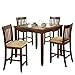Coaster Normandie 5 Piece Counter Height Table Set