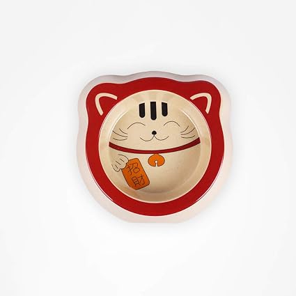 Cxq Petit Chien Chat Nourriture Bol Mignon Chat Chanceux De