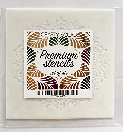 2 Premium+Quality+Reusable+Stencils+Painting