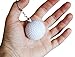 Novel Merk 12 Pack Golf Ball White Keychains for Party Favors & School Carnival Prizes