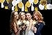 Paxcoo 52 Pcs Black and Gold Party Decorations with Balloons Tissue Pom Poms Tassel Garland for Happy New Year New Year's Eve Party Decorations