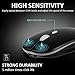 Rechargeable Wireless Mouse, 2.4GHz Slim Silent Click Wireless Optical Mouse, Best Long Range Wireless Mouse for Laptop & PC, Compatible with Mac, MacBook Pro & MacBook Air etc,by AODOOR (Black)
