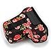 USA GEAR DSLR Camera Sleeve with Neoprene Protection, Holster Belt Loop and Accessory Storage - Compatible with Canon EOS Rebel T7, 850D, 250D, SL3, R7, Nikon D3500, D5600, and More (Floral)