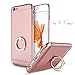 iPhone 6 Case,iPhone 6s Case,Myriann 3 in 1 Ultra Thin Hard Protective Luxury Case Cover for iPhone 6/iPhone 6s(4.7Inch)with 360 Degree Rotating Ring Kickstand(Rose Gold)