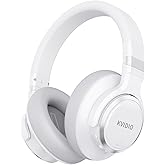 KVIDIO Hybrid Active Noise Cancelling Headphones, Wireless Bluetooth Headphones Over Ear with Mic, 70H Playtime, Transparency Mode, Hi-Fi Stereo Sound, Deep Bass Headsets for Phone PC Travel Home