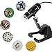 NewXY USB microscope, Digital microscope with foldable stand,Real 2MP Sensor 25X to 600X 8 LED USB Digital Handheld microscope,Compatible with Windows xp/vista/7/8/10 Android Mac Linux (N0001)