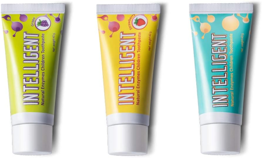 Amazon 台湾製 インテリジェント歯磨き粉 子供用 4つの天然由来の酵素配合 フッ素なし 無発泡 グレープの香味 40g 1個セット Intelligent 子ども用ハミガキ粉 通販