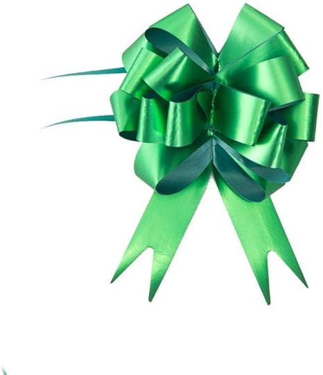 Amazon Co Jp 10ピースのフラワーラッパー汚れラッピングプル弓ギフトリボンパーティーデコレーションベビーシャワーギフト結婚式の誕生日卒業ファーバー 色 緑 ホーム キッチン