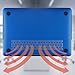 Kuzy - AIR 13-inch BLUE Rubberized Hard Case Cover SeeThru for Apple MacBook Air 13.3-inch (A1369 and A1466) Aluminum Unibody