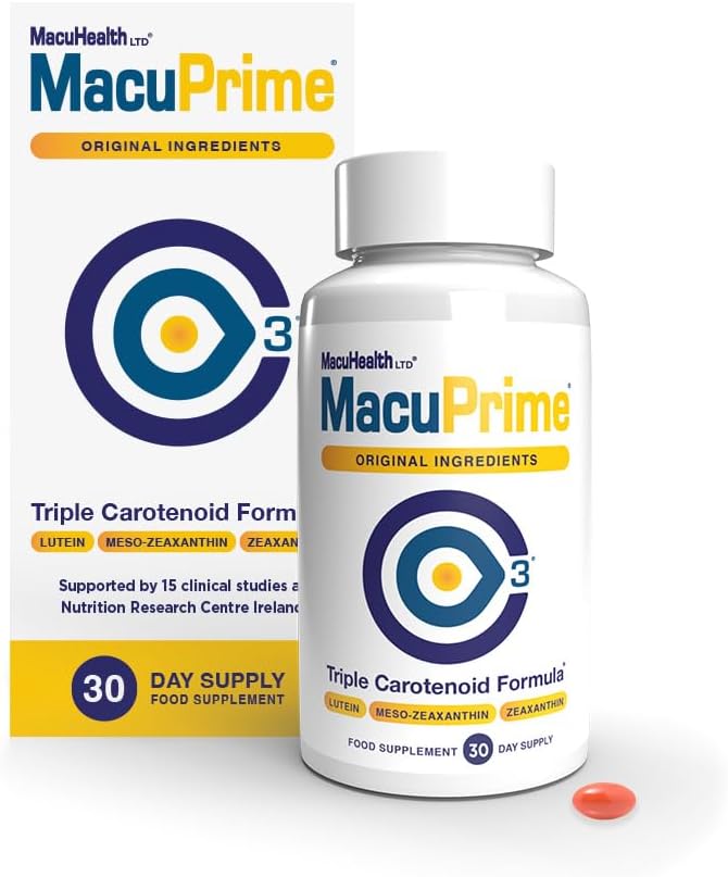 MacuPrime Eye Health Supplements Triple Carotenoid Formula 90 Capsules The Eye