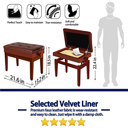 1 Adjustable+Wooden+Storage+Adjustable+Leather