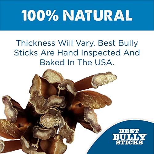 Best Bully Sticks 6 Inch AllNatural Thin Bully Sticks for Dogs 6