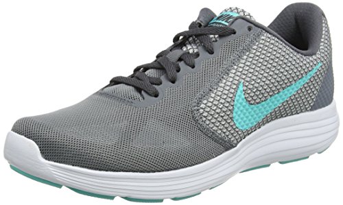 Nike women s revolution 3 cool/grey/aurora/green runnin…