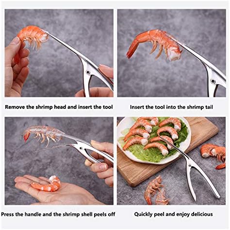Raw Or Cooked Shrimp: Peel And Devein One Easy Action