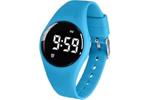e-vibra Vibrating Alarm Watch, Water Resistant Potty Training Wristband Rechargeable Medical Reminder Watch with Timer and 15 Daily Alarms (Blue)