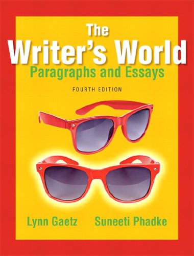  PDF The Writer s World Paragraphs And Essays 4th Edition Pdf Download Full Ebook