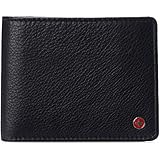 Alpine Swiss Men's Genuine Leather Wallet Slim Flip-out Bifold Black