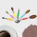 Magnetic Measuring Spoons, Alotpower Heavy Duty Stainless Steel Metal Measuring Spoons for Dry or Liquid, Fits in Spice Jar, Set of 6