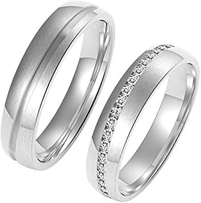 Eficiencia Boleto Comparable Anillos De Plata Para Parejas Grabados Ocmeditation Org