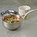 Anolon Nouvelle Stainless Steel Sauce Pan/Saucepan/Saucier with Lid, 2.5 Quart, Silver