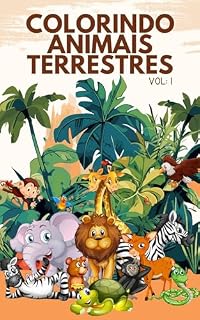 Livro COLORINDO ANIMAIS TERRESTRES: VOL: 1