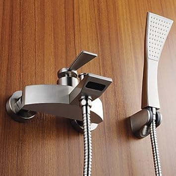 Generic-diseño níquel cepillado bañera grifo de cocina con ducha de