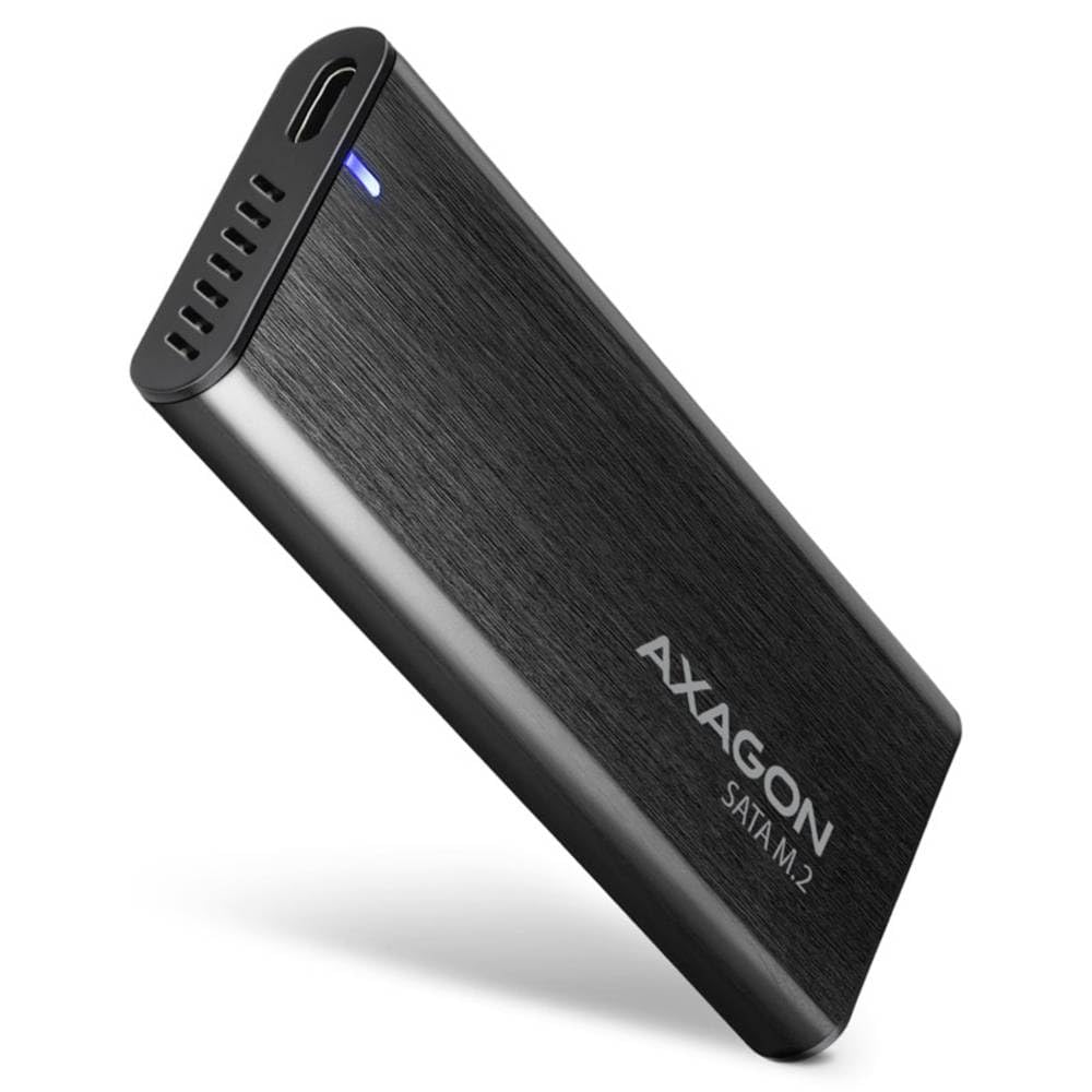 AXAGON EEM2-SBC externes Gehäuse für M.2 SSDs USB-C 3.2 Gen 2 - schwarz