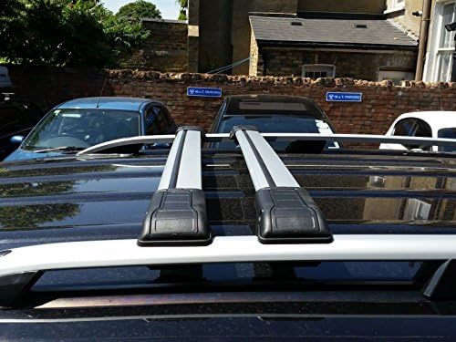 Mitsubishi Pajero V80 Lockable Gray Cross Bar Roof Bar Rack 2006 Onwards 165 Lbs Loading Capacity