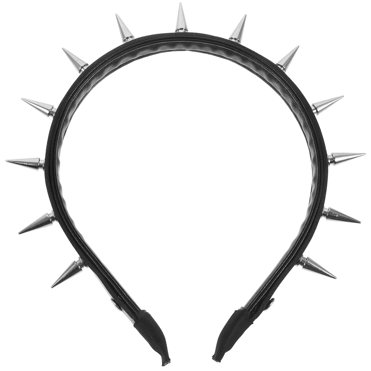 CALLARON Black Spiked Headband Festival Headband Gothic Spiky Rivet Headbands Gothic Crown Spike Hairband Costume Party Accessories for Women Girls