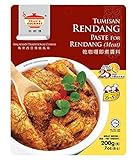 Tean's Gourmet Malaysian Traditional Rendang Dry Curry Paste for Meat (Net Wt 200g/7oz)