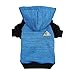 Fitwarm Pet Clothes Sweatshirts for Dog Coats Hooded Jackets, Blue, Medium