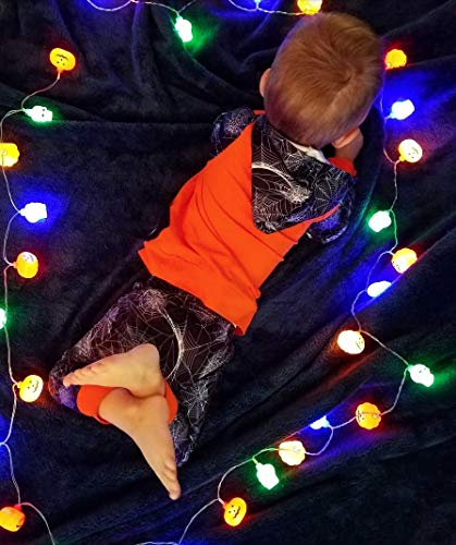 image for XiaoReddou Toddler Baby Boy Spider Net Hoodie Top+Long Pant Clothes Se