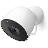 Google Nest Cam Outdoor (Wired, 2nd Gen) - Security Camera - 2025 - Snow | 2K video, motion detection, color night vision, 2-way audio, works with Google Home and Gemini, weather resistant