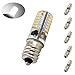 Bonlux 2W E12 LED Candelabra Chandelier Light - 120V T3/T4 Candelabra Base LED Bulb Daylight 6000K, 20W Halogen Replacement Bulb for Ceiling Fan, Desk Lamp (5-Pack)