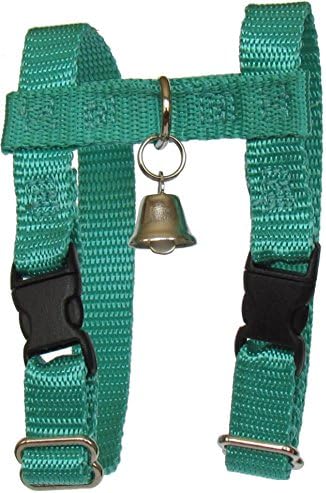 Sandia Pet Products1/2 Regular Teal Ferret Harness with Bell - Adjustable