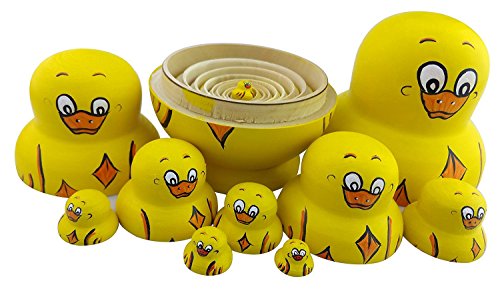 2 Handmade+Russian+Matryoshka+Christmas+Decoration