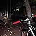 Tcamp Super Waterproof 1200 Lumen LED Bicycle Headlight(Need Battery Pack) and Waterproof Flashing Rear Light Solar Bicycle Taillight for Racing & Mountain (No Battery Pack)
