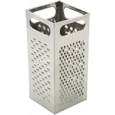 Winco Box Grater, 9-Inch by 4-Inch,Stainless Steel,Medium | Restaurant service, Great for Cheese, Vegetables, Citrus Zest and Kitchen Prep