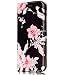 Galaxy S8 Case, S8 Case, S8 Wallet Case, JanCalm Flower Pattern Premium PU Leather Wallet [Card/Cash Slots] Stand Magnetic Flip Folio Cover for Samsung Galaxy S 8 + Crystal Pen (Black/Flower)