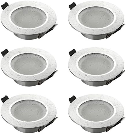 Comprar online | SEBSON 6x Foco empotrable Techo para baño (IP44) incl